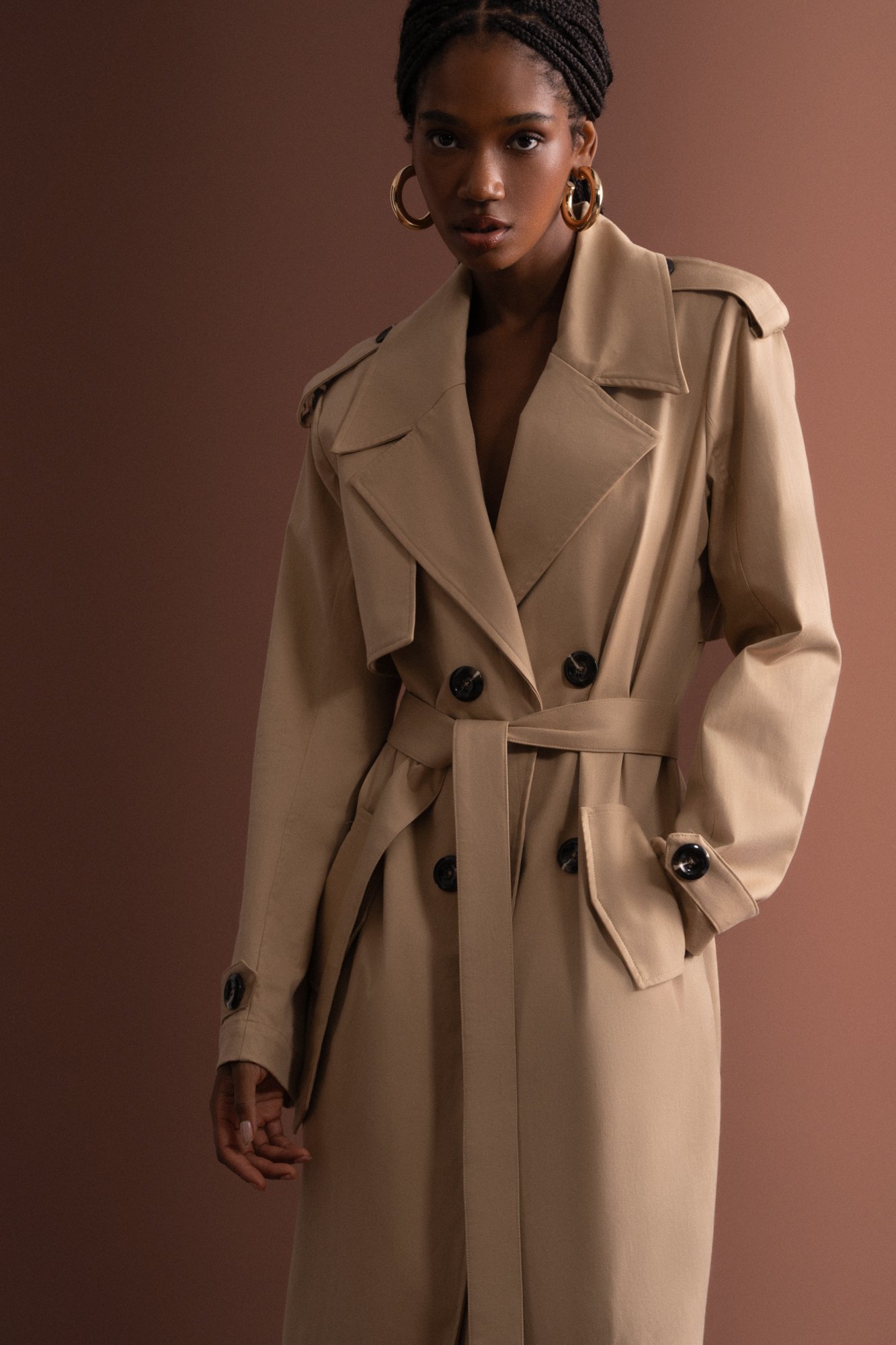thisisneverthat Wool Trench Coat アウター Trench Coat Zaya | Elegância Atemporal em Alfaiataria | Chuá Brand